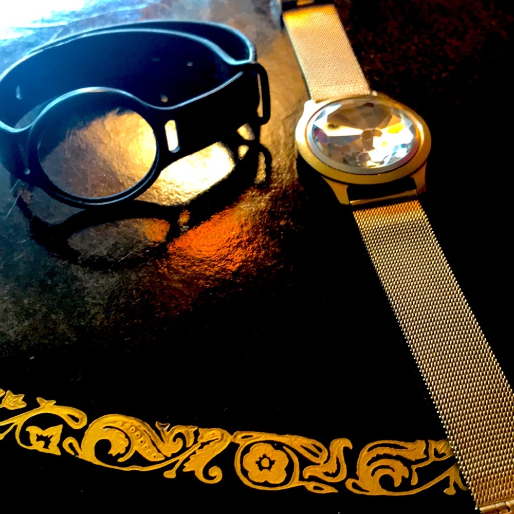 Swarovski crystal exercise tracking bracelet